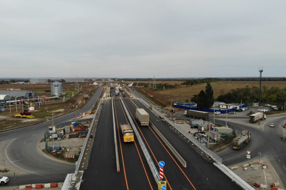 Новый путепровод в районе Сальского кольца трассы М-4 «Дон» сдан раньше срока 4 октября