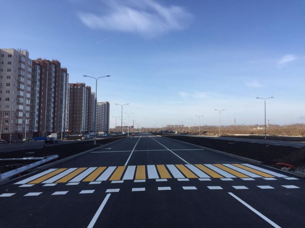 В микрорайоне Левенцовский в Ростове-на-Дону ввели в эксплуатацию пять новых дорог