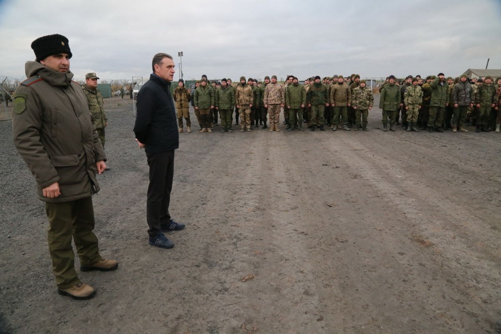Замгубернатора Корнеев встретился с мобилизованными из Ростовской области в полевом лагере в ноябре