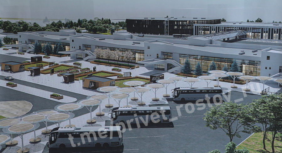 Появилась визуализация будущего Центрального областного автовокзала в Старом аэропорту Ростова