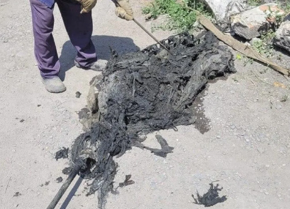 «Дементор» из свалявшихся памперсов был ликвидирован из канализации в Шахтах