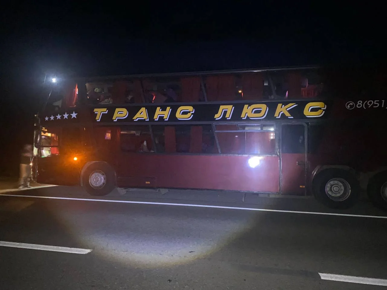 Двое пассажиров из автобуса Волгодонск — Москва пострадали в ДТП вечером 10 июня