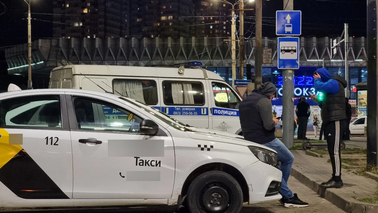 Разборки таксистов в Ростове попали на видео