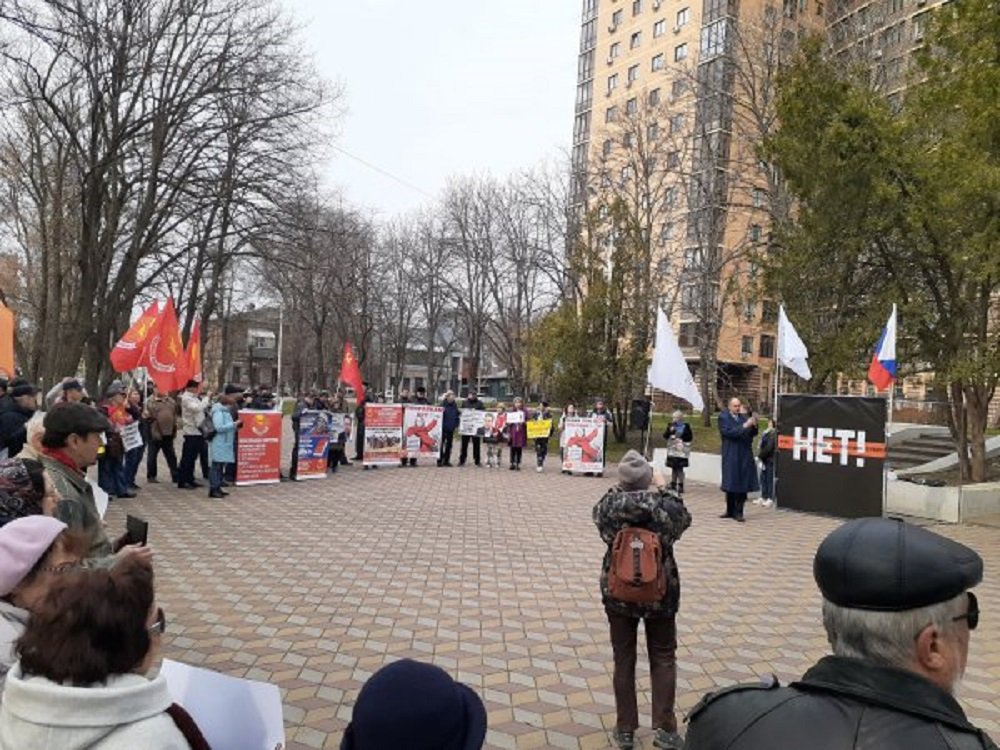 Ростовчане вышли на митинг против изменения Конституции