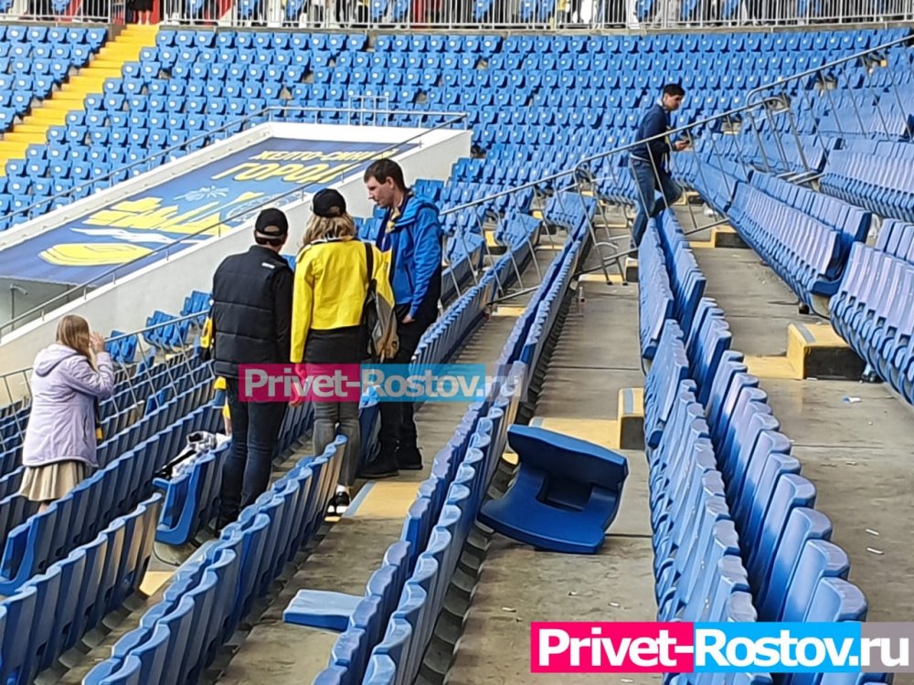 Болельщики на радостях после матча громили стадион «Ростов-Арена»