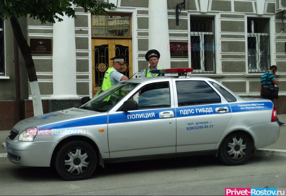 Пассажир автомобиля накинулся на сотрудника ГИБДД и избил его в Ростовской области