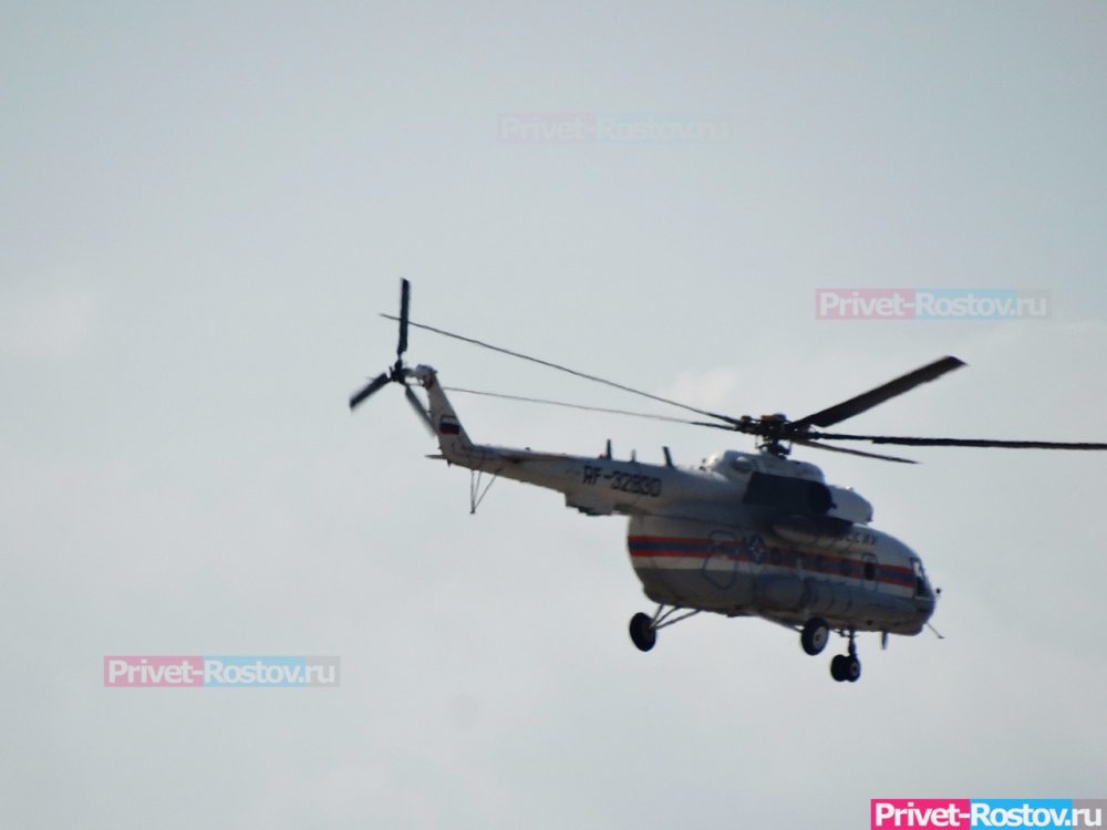 Странный вертолет зафиксировали на границе Украины с Ростовской областью