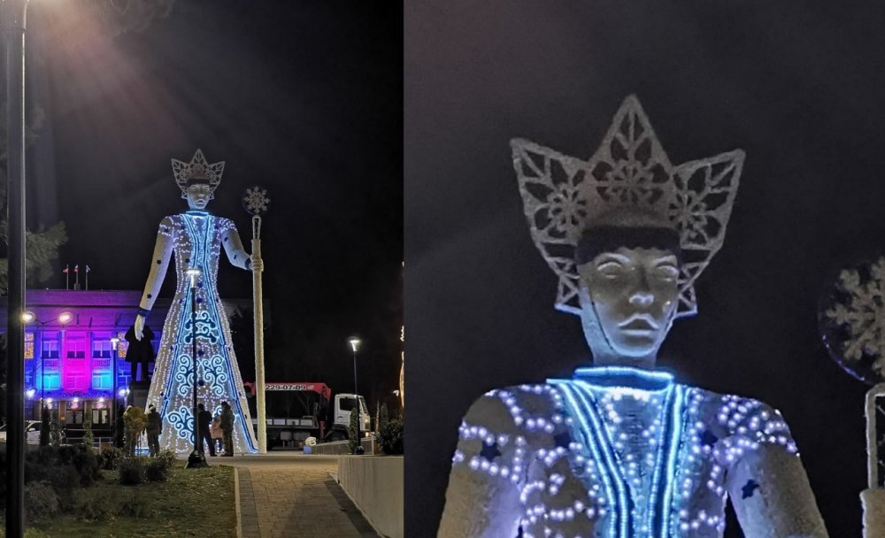 В Аксае жители просят убрать скульптуру «Королевы Зимы» и не пугать детей