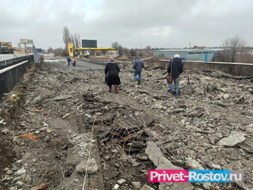 Фоторепортаж демонтажа моста на Малиновского в Ростове и строительства нового