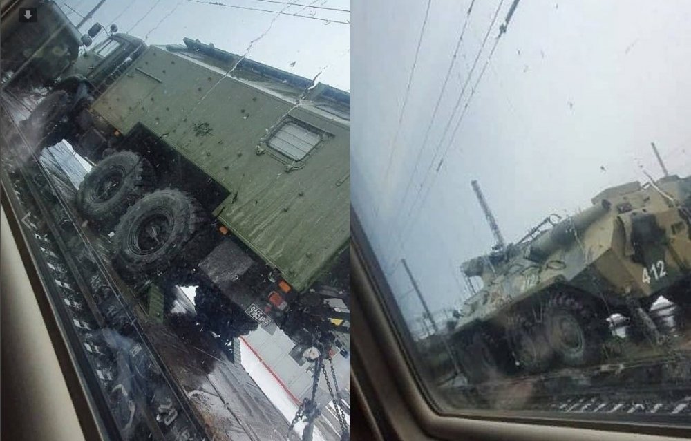 Очевидцы заметили большие колонны военной техники под Ростовом