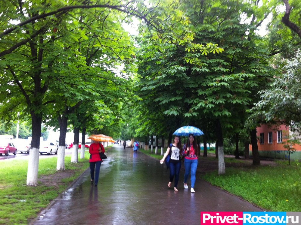 Дождливая и прохладная погода ожидается в Ростове-на-Дону