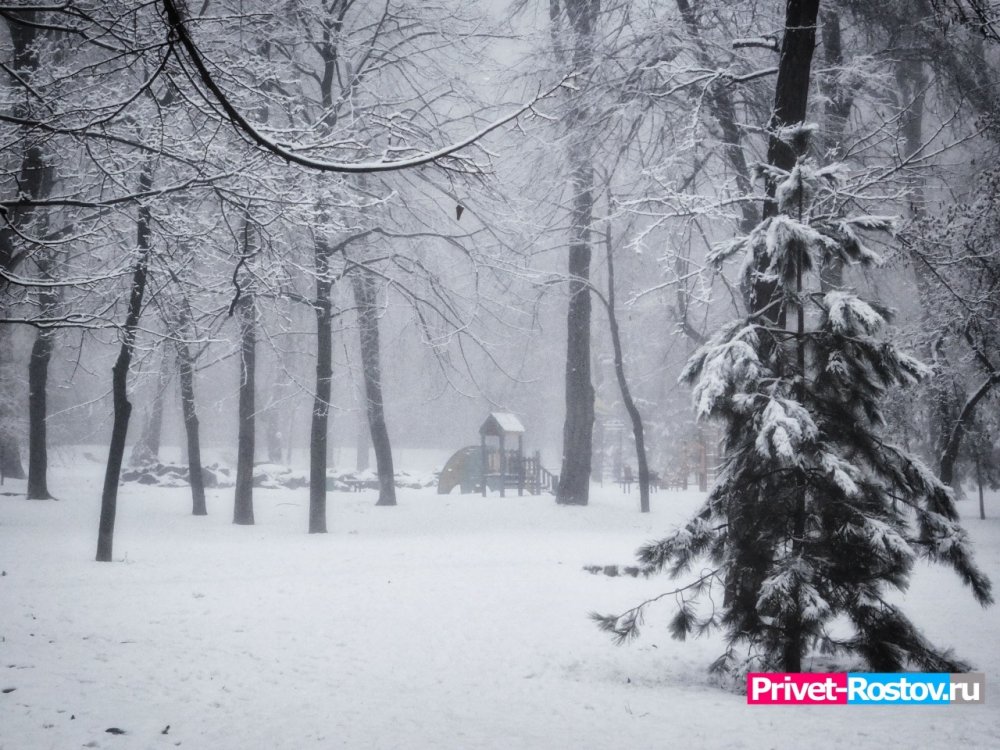 Север Ростовской области накрыло мощным снегопадом в начале декабря 2021 года