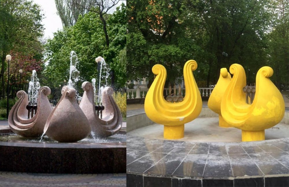 В Ростове-на-Дону на Пушкинской волонтеры планируют восстановить фонтан «Лиры»