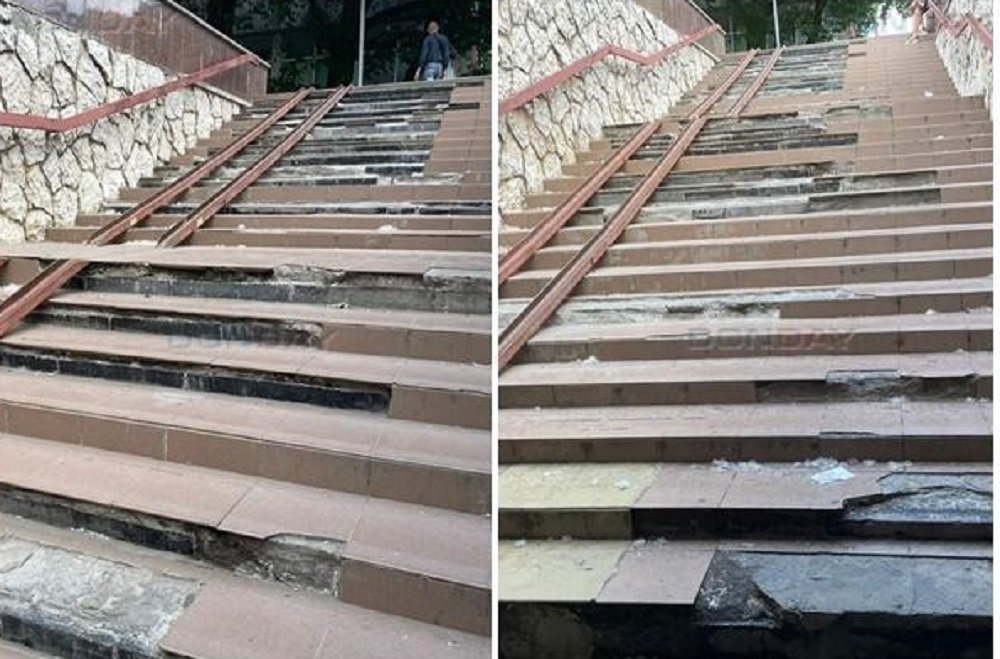 Обрушение подземного перехода на Шолохова в Ростове-на-Дону началось в июне