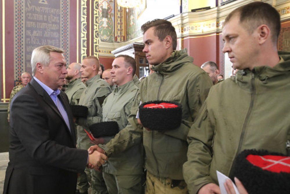 Губернатор Голубев сообщил об отправке казаков- добровольцев из Ростовской области на Донбасс