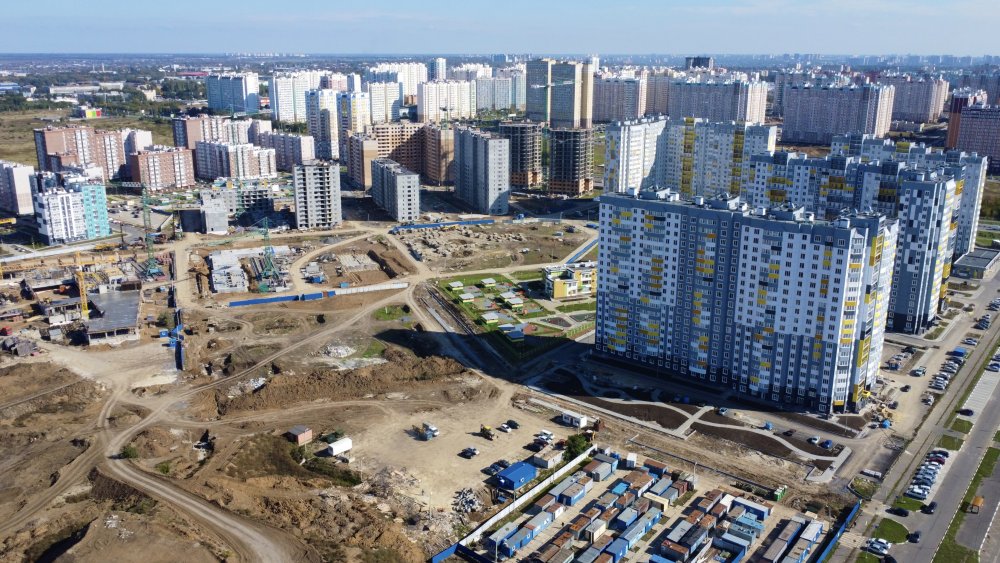 Строительство крупнейшего жилого района в Ростове-на-Дону - Левенцовский. Фоторепортаж