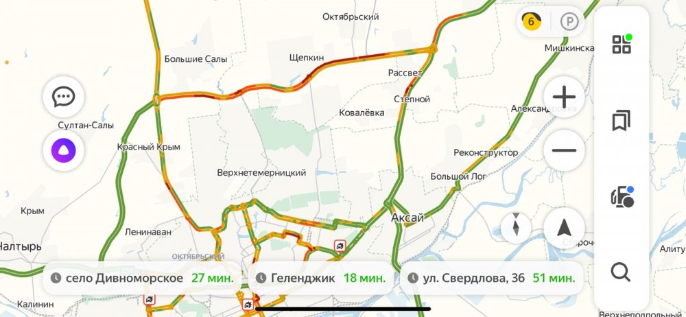 На северном обходе в Ростове из-за ледяного дождя образовался 12-километровый затор