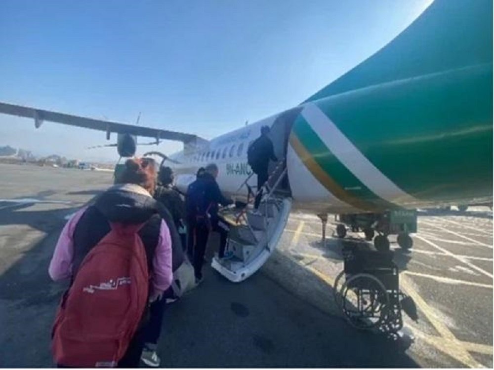 Ростовчанка Виктория Алтунина показала самолет в Непале за несколько минут перед смертью