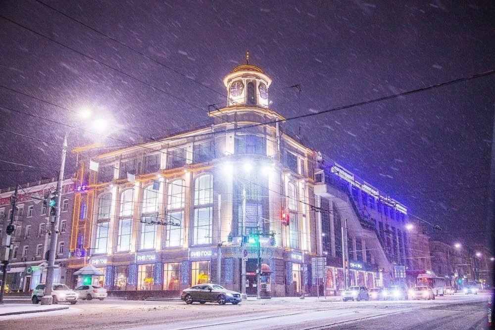 В Ростове-на-Дону с 6 января выпал первый в 2023 году снег