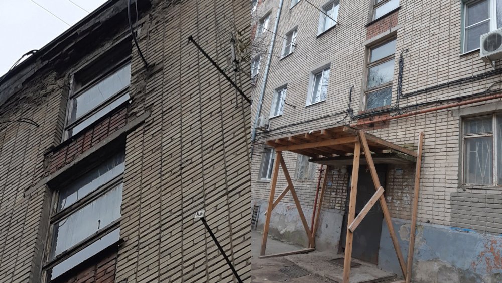 Обрушение пятиэтажки началось в Александровке в Ростове-на-Дону в январе