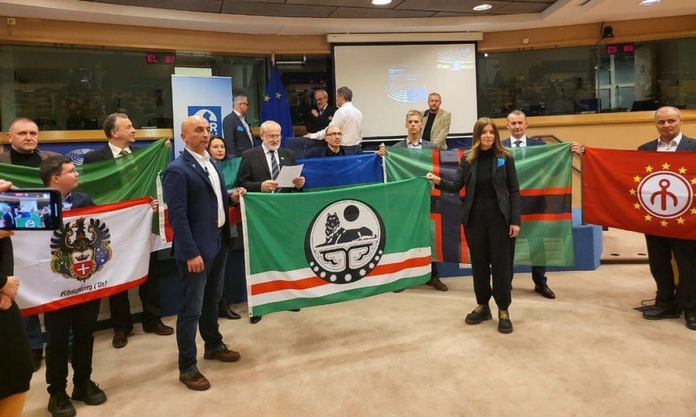 В Европарламенте уже показали флаг квазигосударства с Ростовской областью в составе