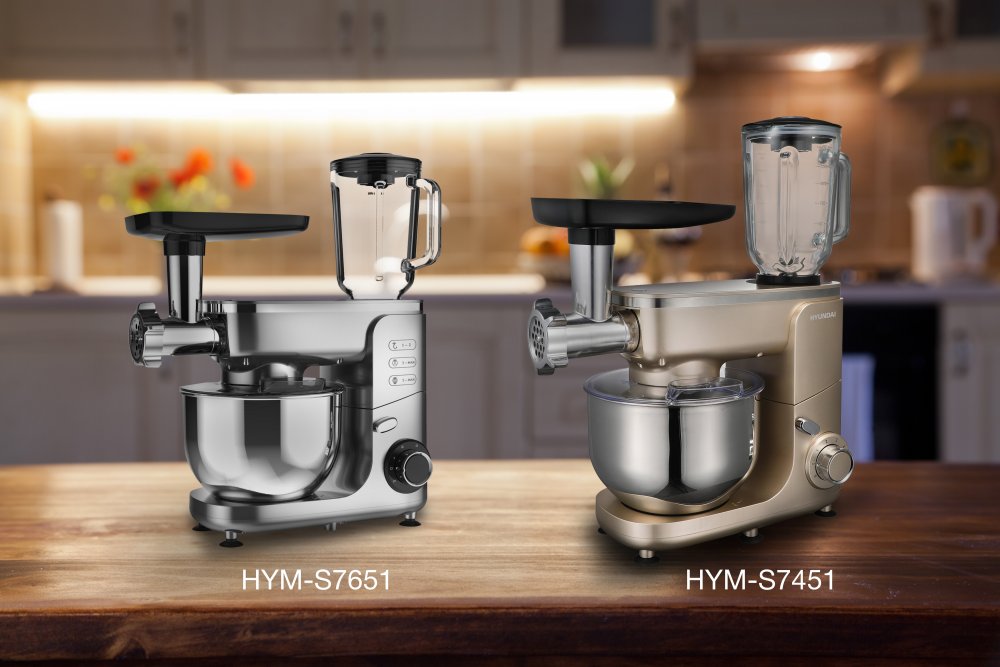 Кухонные машины Hyundai HYM-S7651 и HYM-S7451: стильные и многофункциональные новинки