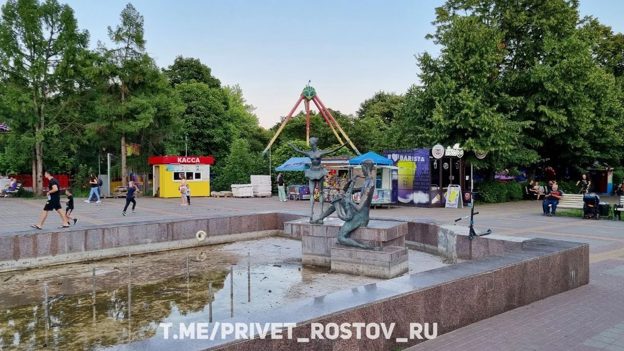 Власти в Ростове объяснили почему фонтаны не работают в центре города в июле