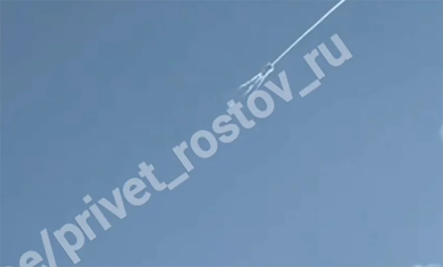 Работа системы ПВО в Ростове-на-Дону попала на видео