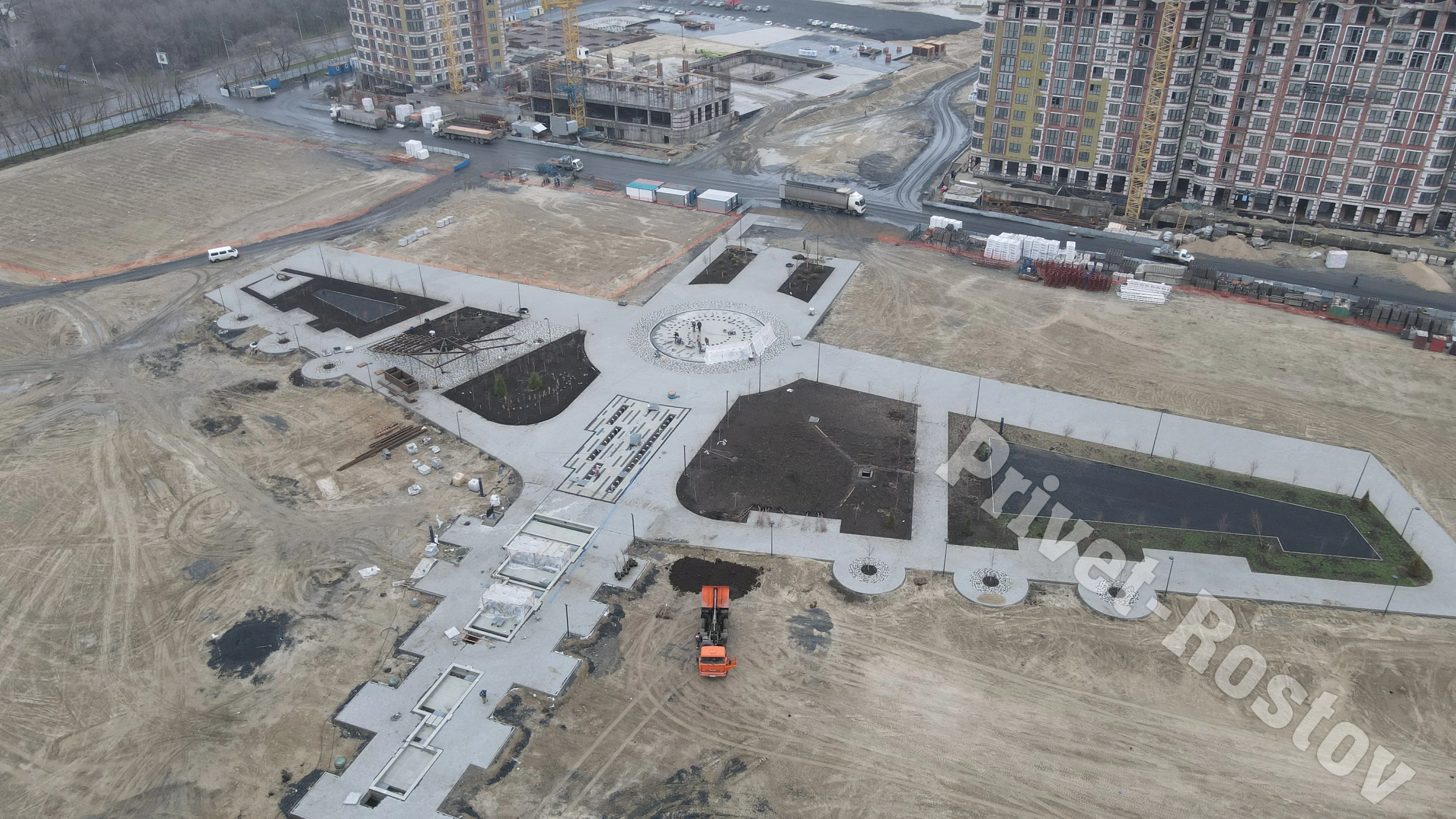 Строительство парка на Левом берегу Дона в Ростове