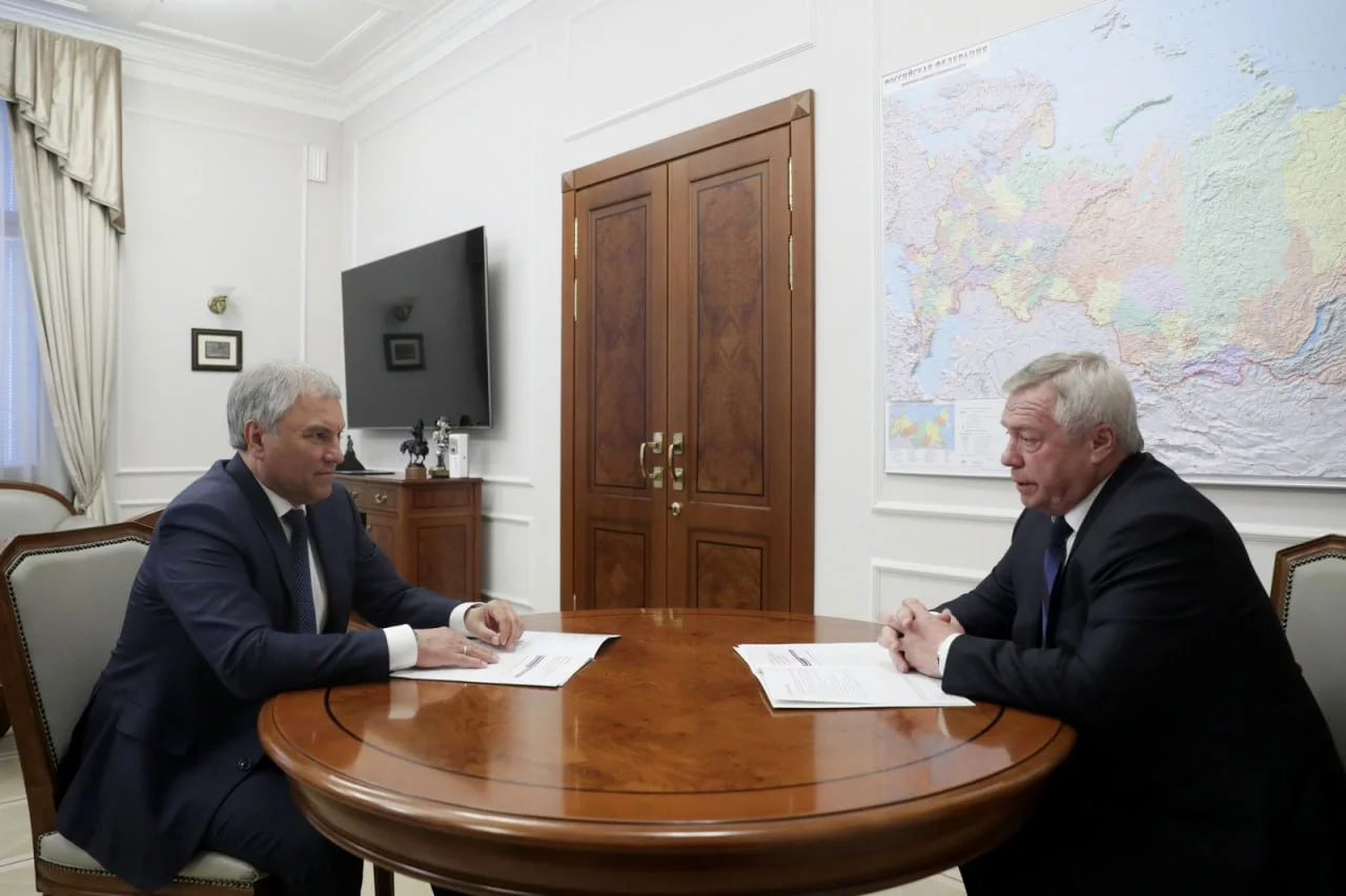 Губернатор Ростовской области встретился в Москве с Председателем Государственной Думы Вячеславом Володиным