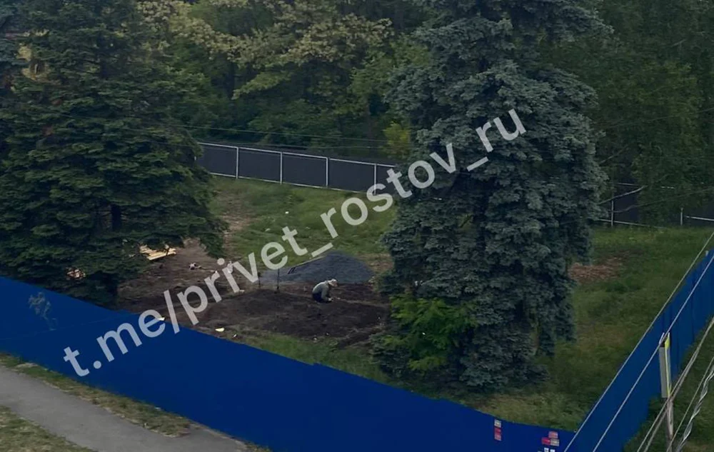 На улице Зеленой в Ростове на месте спиленных деревьев начали строительство дома