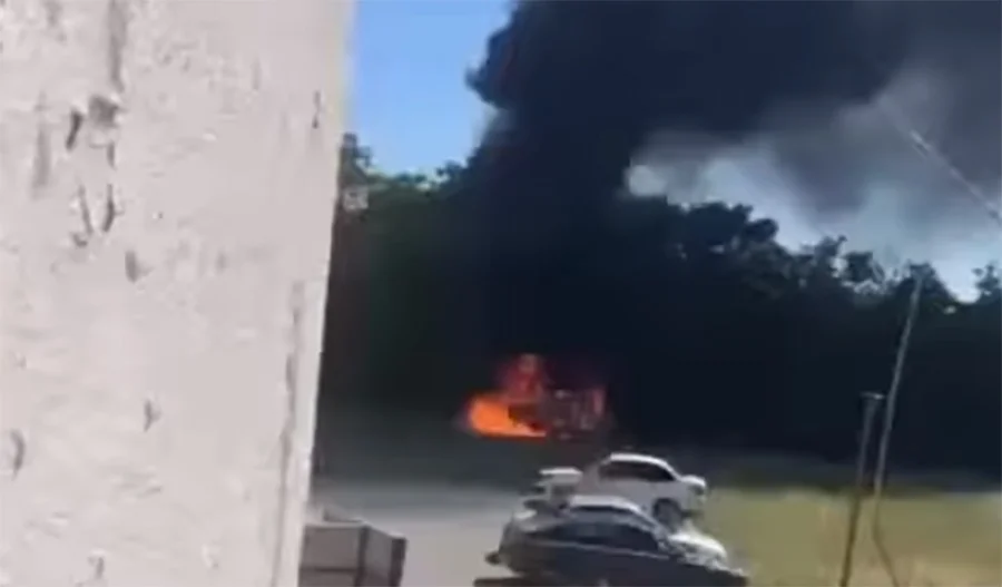 В Ростовской области взорвался автомобиль высокопоставленного военного