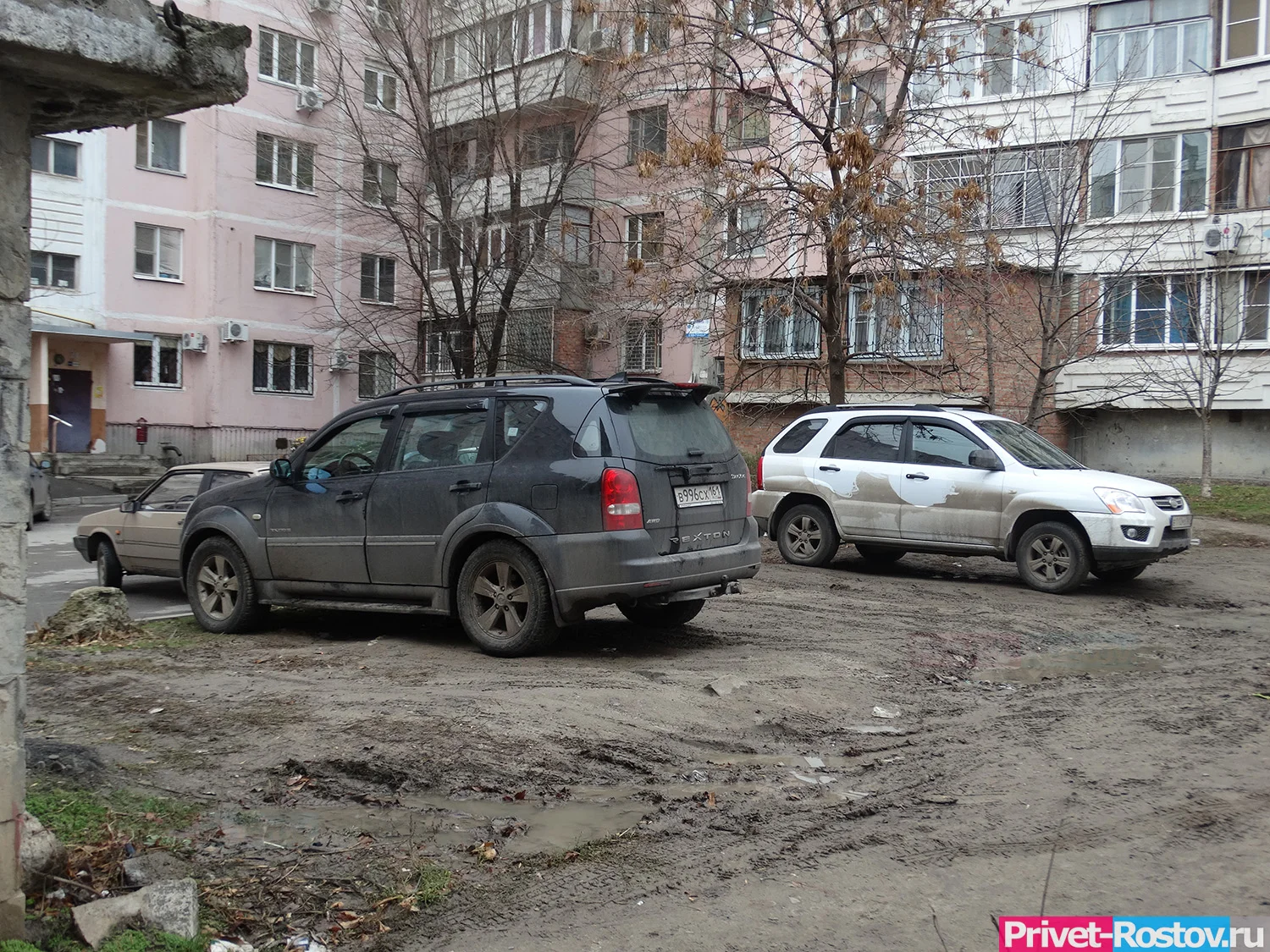 В Ростове пьяный мужчина лопатой разгромил автомобиль в ЖК «Спутник»