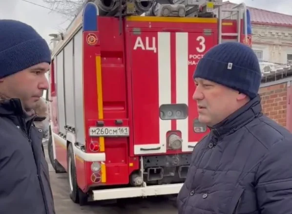 Видео с места падения БПЛА в Ростове появилось в сети