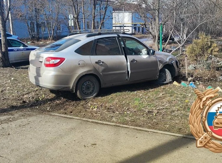 «Лада Гранта» с мертвым водителем протаранила дерево в Шахтах