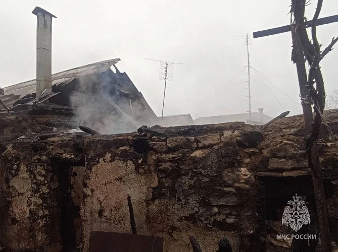 Соседи спасли пожилого мужчину при пожаре в селе на Дону