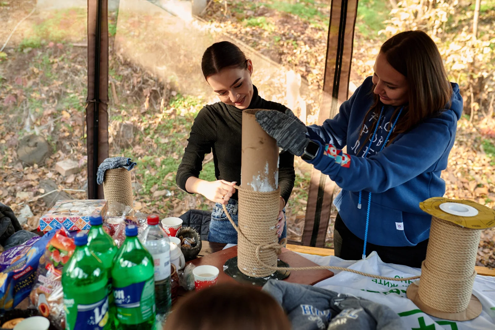 Добровольцы партии «Новые люди» помогли приюту «Дядя Феникс» подготовиться к зиме