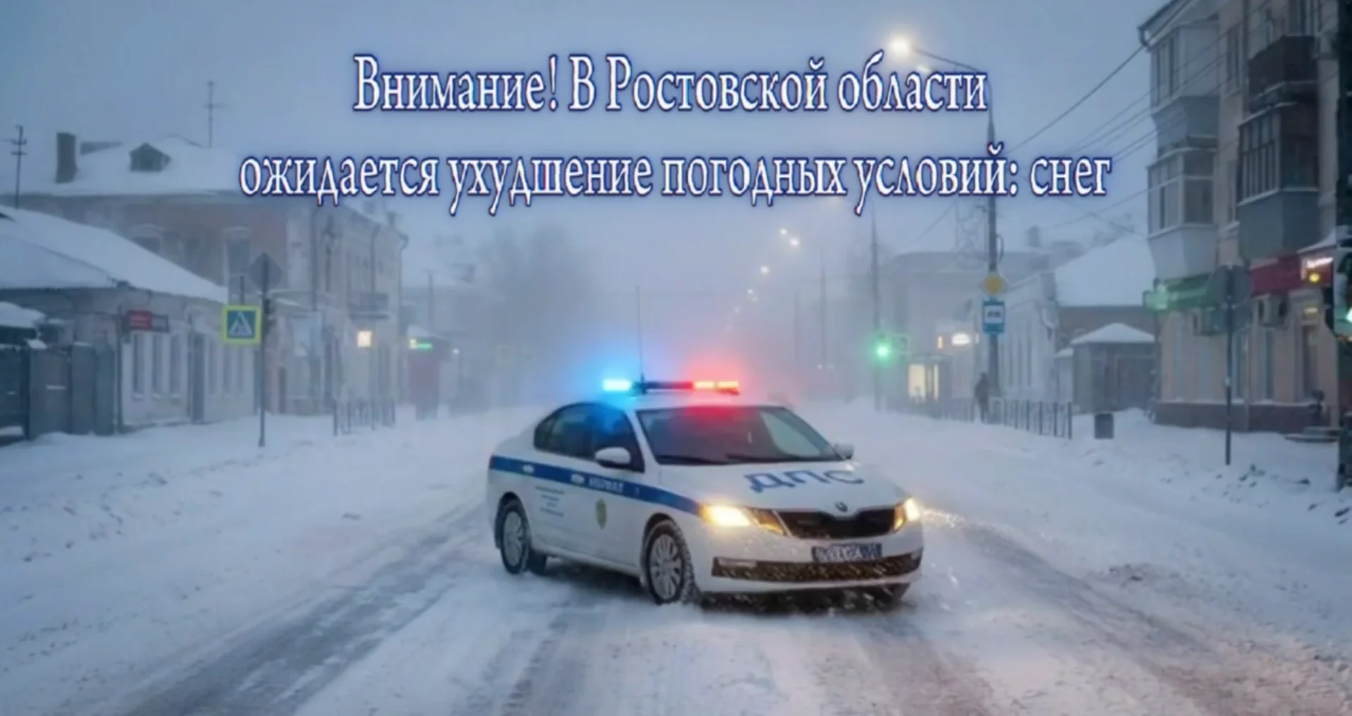 Госавтоинспекция предупредила о сложной погоде на дорогах Ростовской области