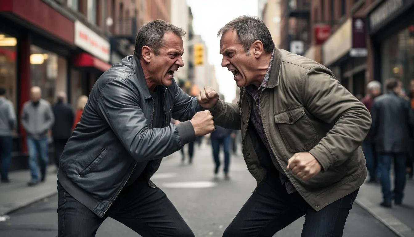 Разборки двух мужчин в Суворовском закончились дракой