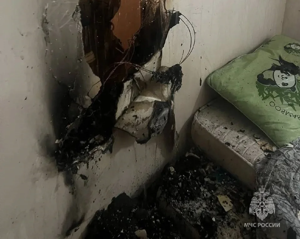 В Ростове из-за новогодней гирлянды в частном доме возник пожар