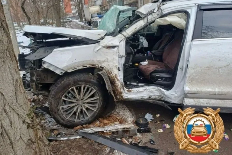 В Ростове 17-летний водитель врезался в дерево на Chery Tiggo