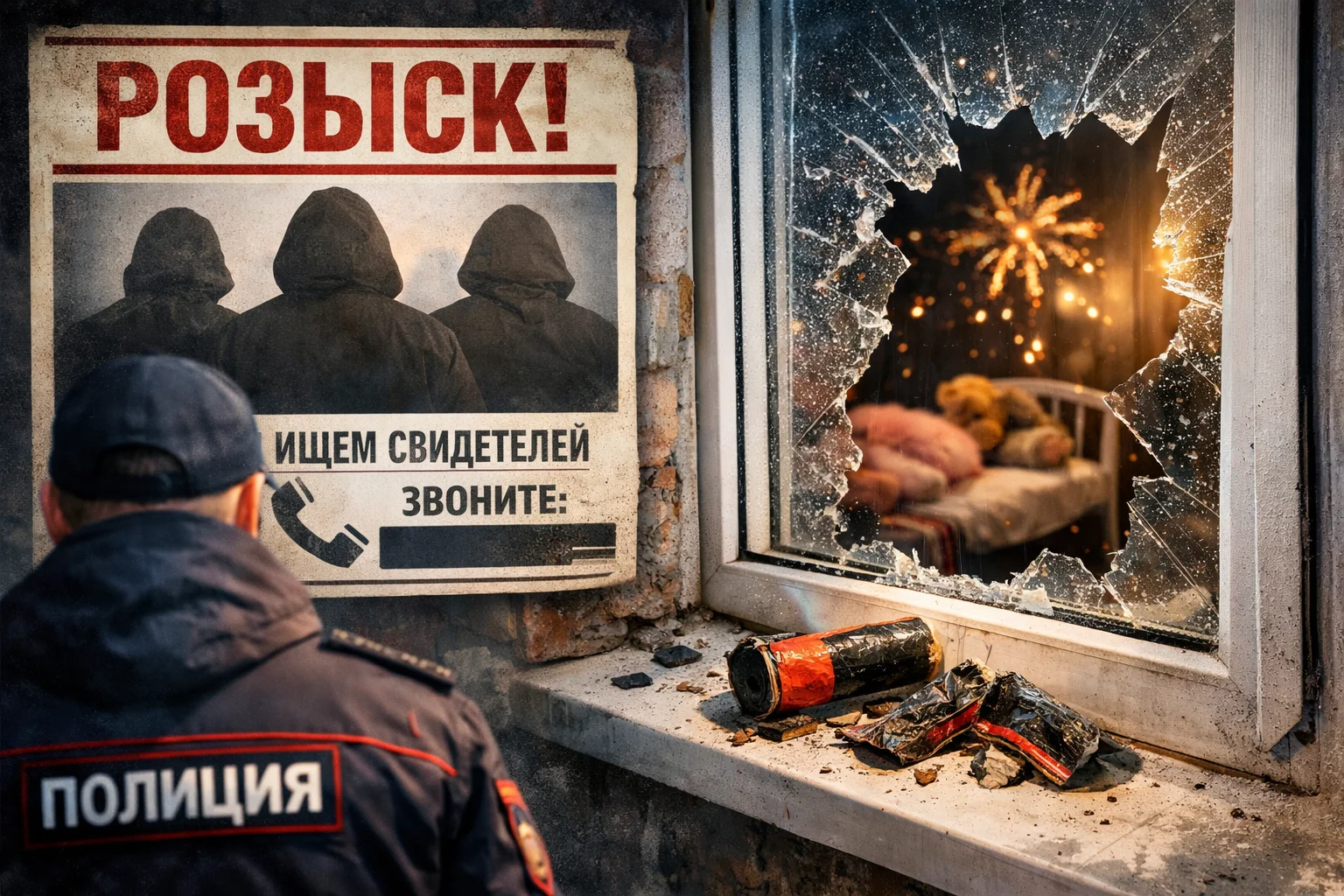 В Ростове разыскивают запустивших салют, попавший в комнату к ребенку