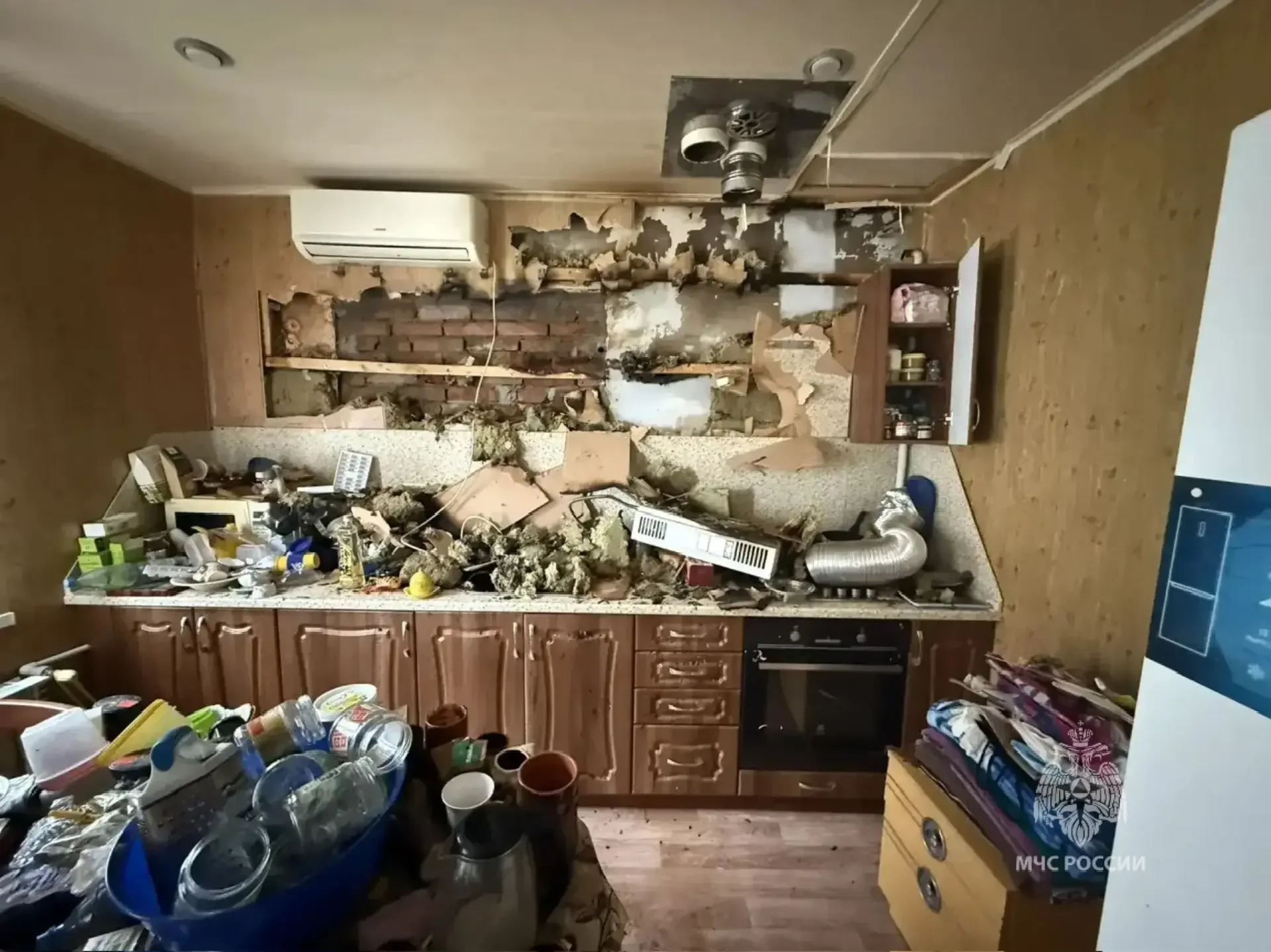 В селе под Ростовом вспыхнул пожар из-за неисправной газовой колонки