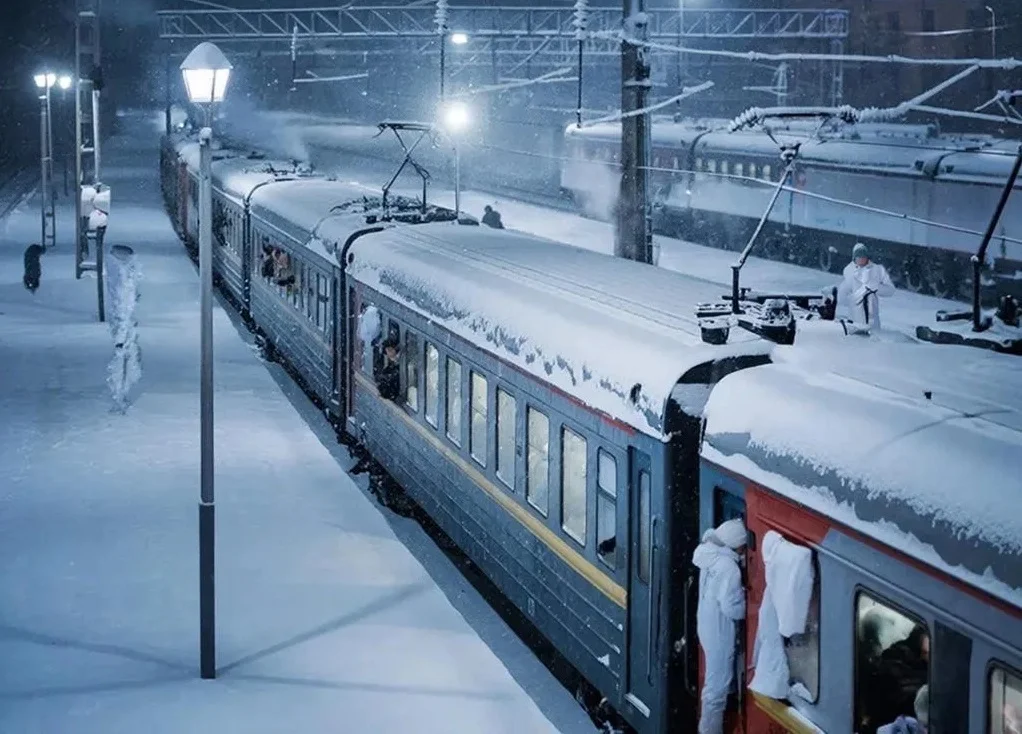 Около 50 поездов задержаны в Краснодарском крае из-за снегопада