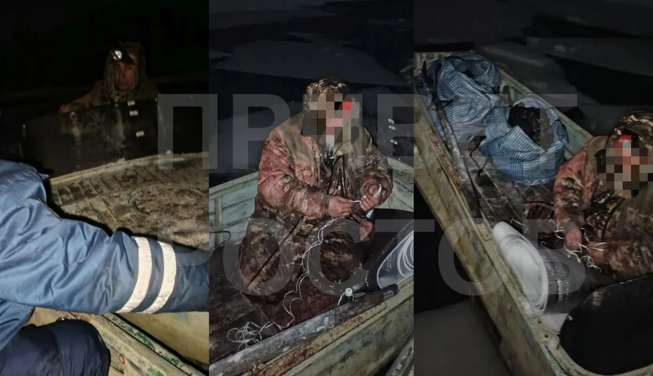 На Маныче спасатели вытащили рыбака, которого зажали торосы и льдины