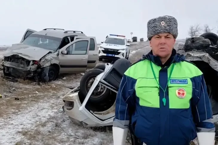 Волгоградские полицейские погибли в аварии на федеральной трассе Р-22
