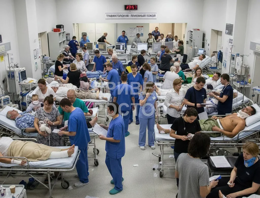 Травматологии в Ростовской области переполнены из-за гололеда