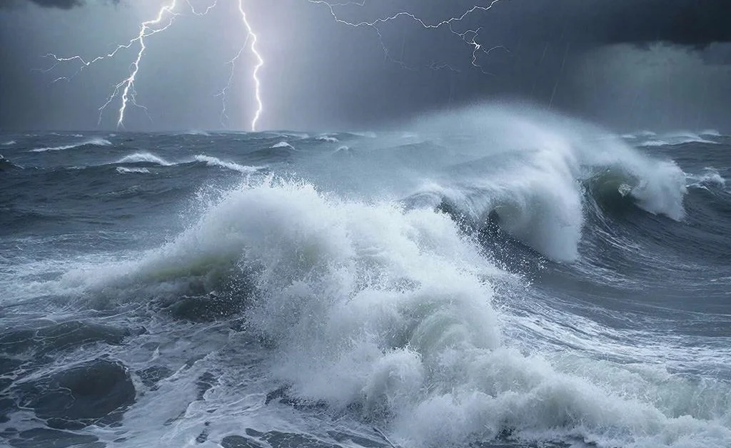 Шторм в Сочи швырнул ребенка о мебель: момент попадания волны в ресторан попал на видео