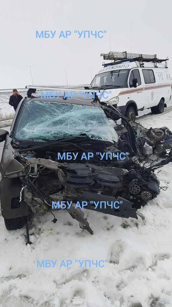 Лобовое ДТП под Ростовом сняли на видео