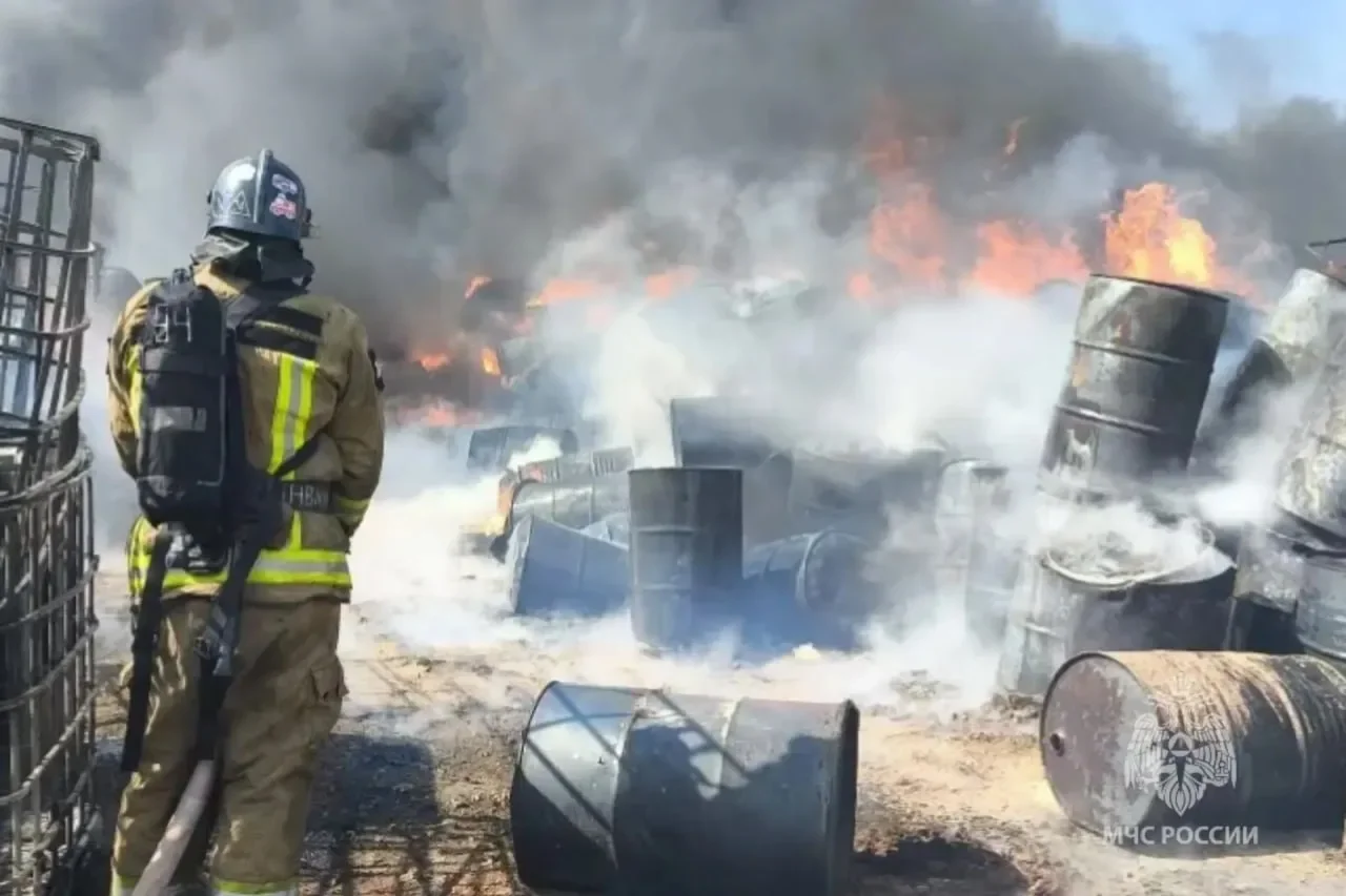 После пожара на складе ГСМ под Ростовом специалисты замерили воздух